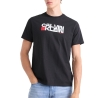 T-Shirt Noir/Rouge Homme Calvin Klein Jeans LV04RD814G