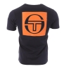 T-shirt Marine/Orange Homme Sergio Tacchini Squared
