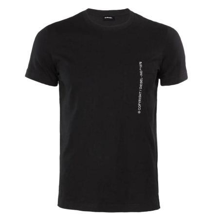 T-shirt Noir/Blanc Homme Diesel A19001