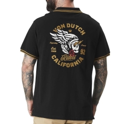 Polo Noir Homme Von Dutch RIDER