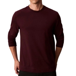 T-shirt Manches longues Marron Homme Calvin Klein Jeans Luxe