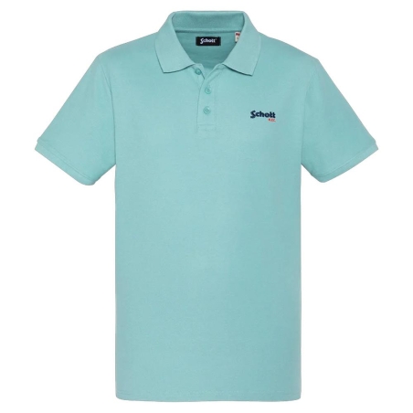 Polo Bleu Homme Schott PS0022