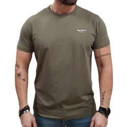 T-shirt Kaki Homme Pepe Jeans Original Basic