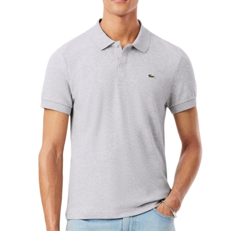 Polo Gris Homme Lacoste Regular Fit Pima