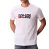 T-Shirt Blanc/Noir/Rouge Homme Calvin Klein Jeans LV04RD814G