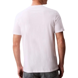 T-Shirt Blanc/Noir/Rouge Homme Calvin Klein Jeans LV04RD814G
