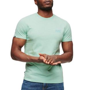 T-shirt Vert Homme Superdry Vintage LogoR6Ts