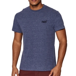T-shirt Bleu Homme Superdry Vintage LogoR6T