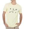 T-shirt Jaune Homme Hurley MTSEU00013