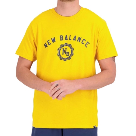 T-shirt Jaune Homme New Balance Seasonal