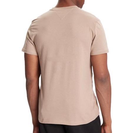 T-shirt Marron Homme Tommy Hilfiger Flag