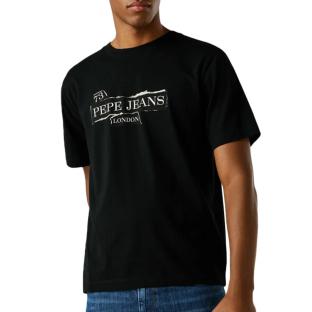T-Shirt Noir Homme Pepe jeans Griffin