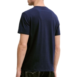 T-Shirt Marine Homme Calvin Klein Jeans Badge 30s
