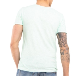 T-shirt Vert d'Eau Homme Paname Brothers Tom