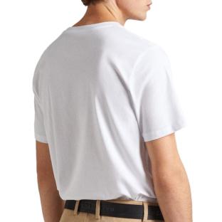 T-shirt Blanc Homme Pepe Jeans Clag
