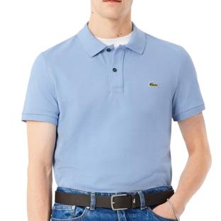 Polo Bleu Homme Lacoste Slim Fit Petit