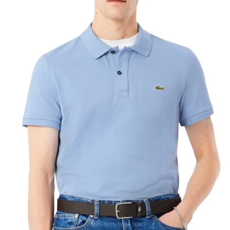 Polo Bleu Homme Lacoste Slim Fit Petit