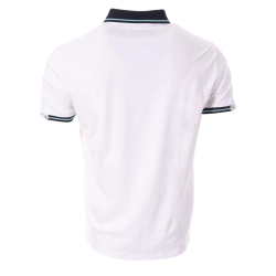 Polo Blanc/Marine Homme RMS26 91301