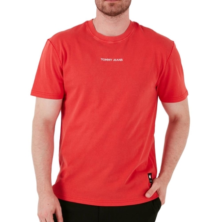 T-shirt Rouge Homme Tommy Jeans Reg Gd