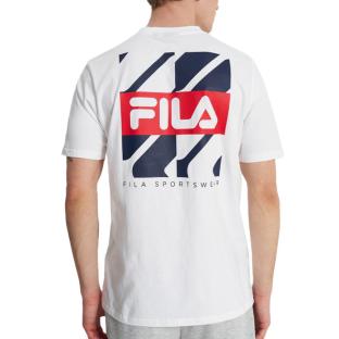 T-shirt Blanc Homme Fila Graphic