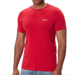 T-Shirt Rouge Homme Pepe jeans Original Basic 3n