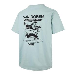 T-Shirt Bleu Homme Vans Fun Gray Mist