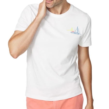T-shirt Blanc Homme TBS SOHANTEE