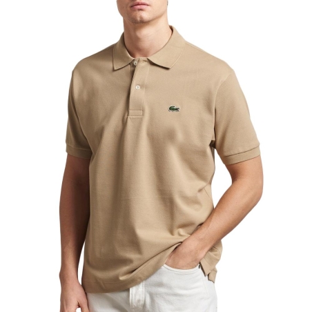 Polo Beige Foncé Homme Lacoste Original