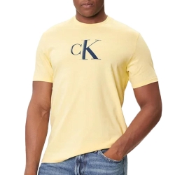 T-Shirt Jaune Homme Calvin Klein Jeans Center LV04RC857G