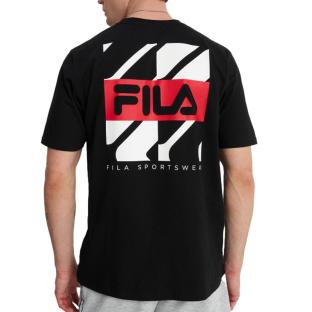 T-shirt Noir Homme Fila Graphic