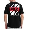 T-shirt Noir Homme Fila Graphic