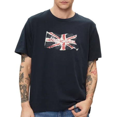 T-shirt Marine Homme Pepe Jeans Clag