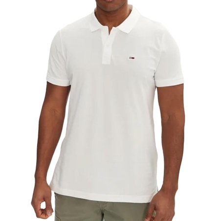 Polo Blanc Homme Tommy Hilfiger Tjm Slim