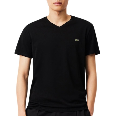 T-shirt Noir Homme Lacoste TH6710001