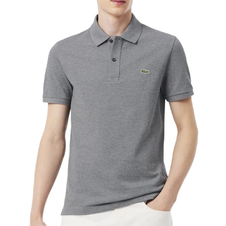 Polo Gris Homme Lacoste Slim Fit Petit