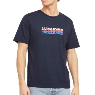 T-Shirt Marine Homme Jack & Jones Cyber