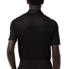Polo Noir Homme Lacoste Runway Regular Fit Satin