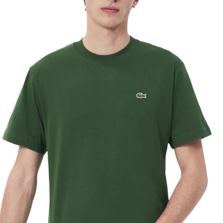 T-shirt Vert Foncé Homme Lacoste Klassiek