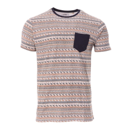 T-shirt Marine/Orange Homme RMS26 91266