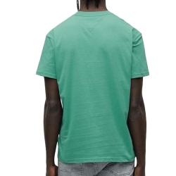 T-Shirt Vert Homme Tommy Hilfiger Reg Linearss