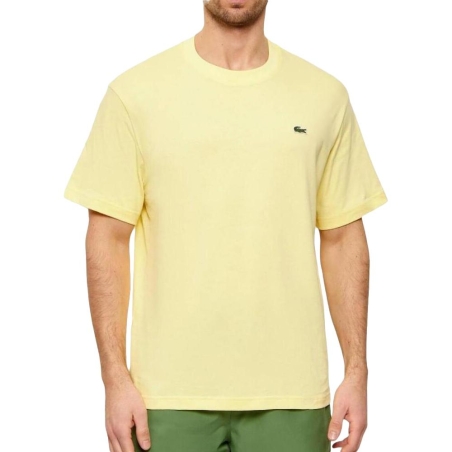 T-Shirt Jaune Homme Lacoste Essentiel