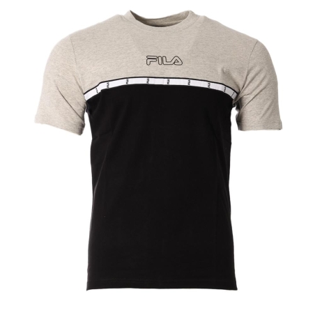 T-shirt Noir/Gris Homme Fila Tape