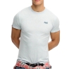 T-shirt Bleu Clair Chiné Homme Superdry Vintage LogoR6Ts