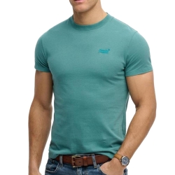 T-shirt Bleu Chiné Homme Superdry Vintage LogoR6Ts
