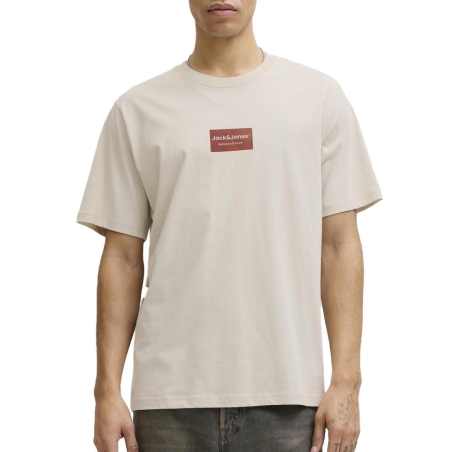 T-Shirt Beige Homme Jack & Jones Jjfrank