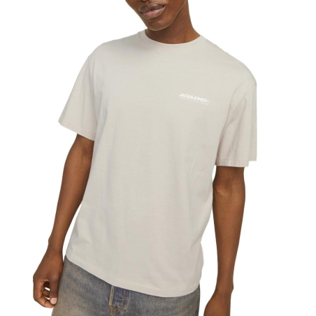 T-Shirt Beige Homme Jack & Jones Whislington