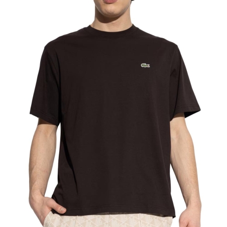 T-Shirt Noir Homme Lacoste Essentiel