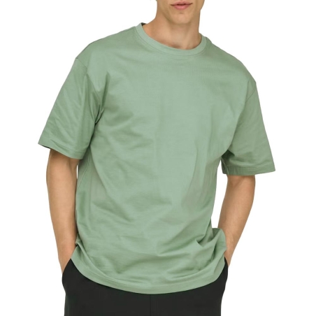 T-shirt Vert Homme Only & Sons Jeff Rlx