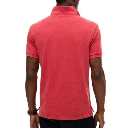Polo Rose Homme Superdry Classic Pique