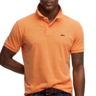Polo Orange Homme Superdry Classic Pique